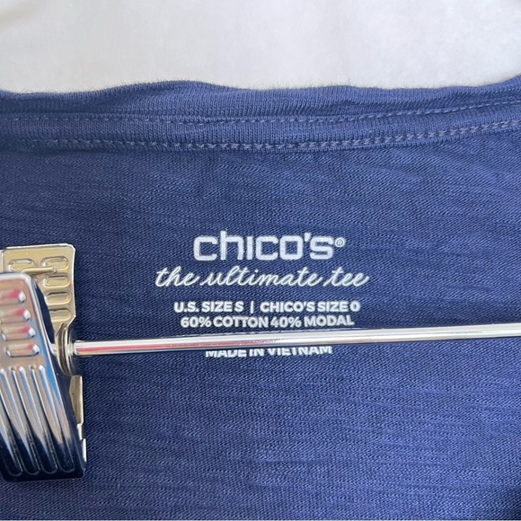 Chico blue ultimate tee women’s size 0 small - Picture 4 of 5